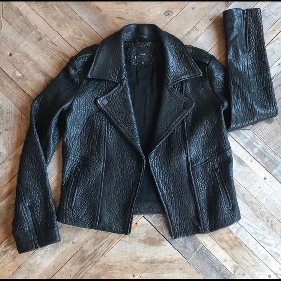 joe's jeans leather moto jacket